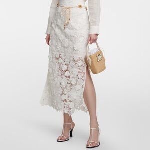 Zimmermann raie lace midi skirt, size 0